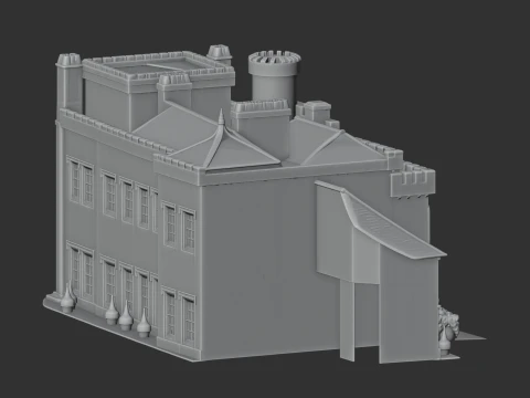 Ewyas Harold Castle 3D Model