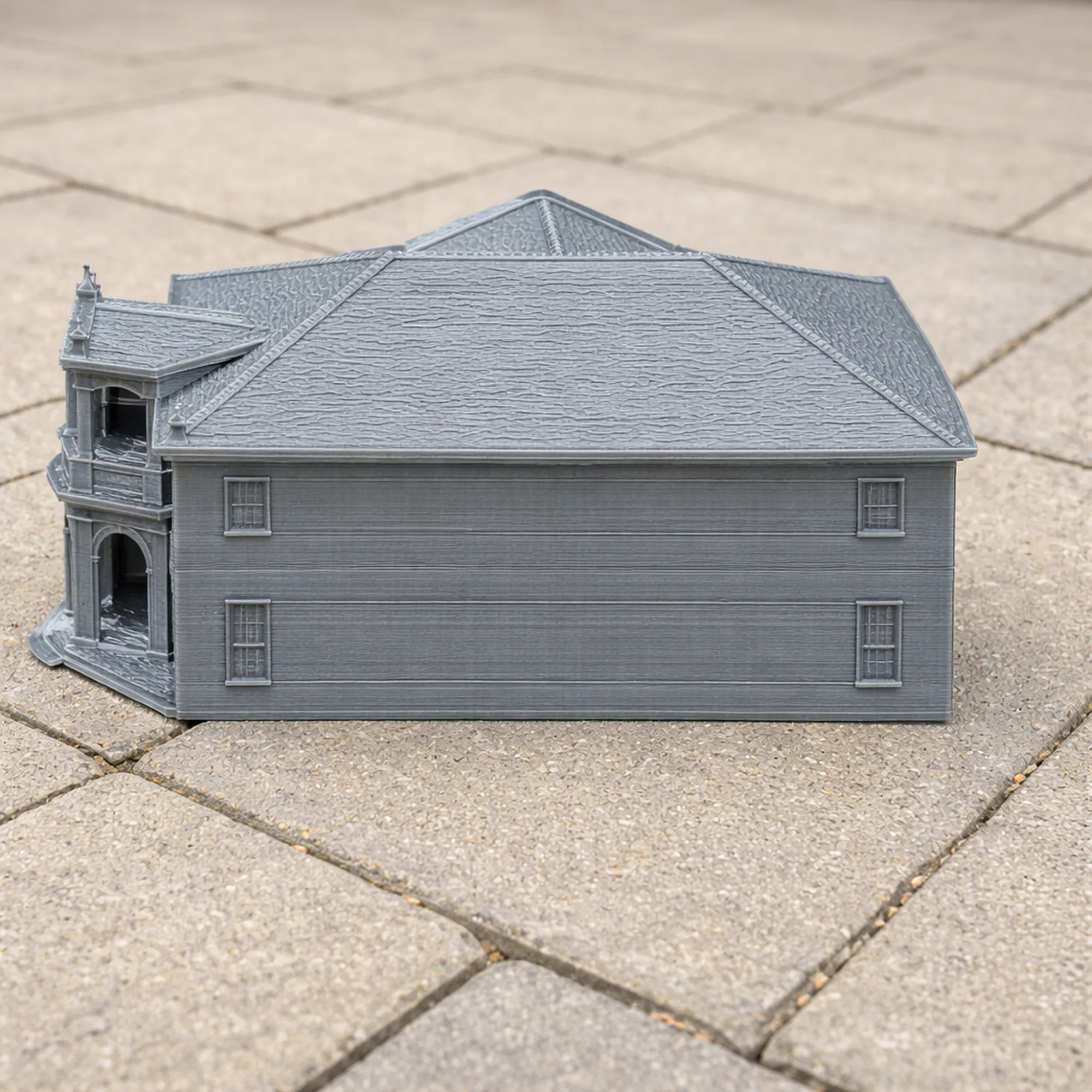 Georgian architecture 3D Model .c4d .max .obj .3ds .fbx .stl .blend