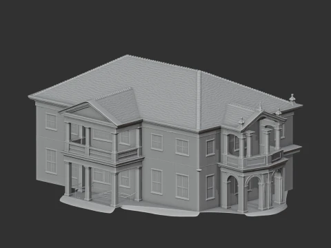 Georgian architecture 3D Model