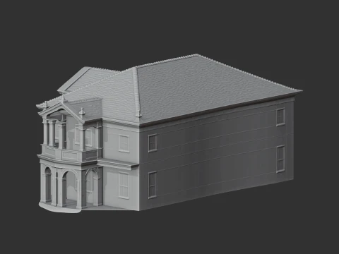 Georgian architecture 3D Model