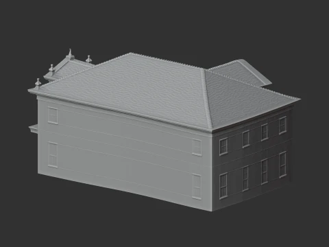 Georgian architecture 3D Model