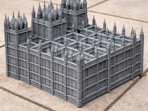 Gothic Revival architecture Modèle 3D