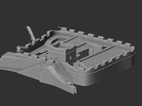 Hadrians Wall 3D Model