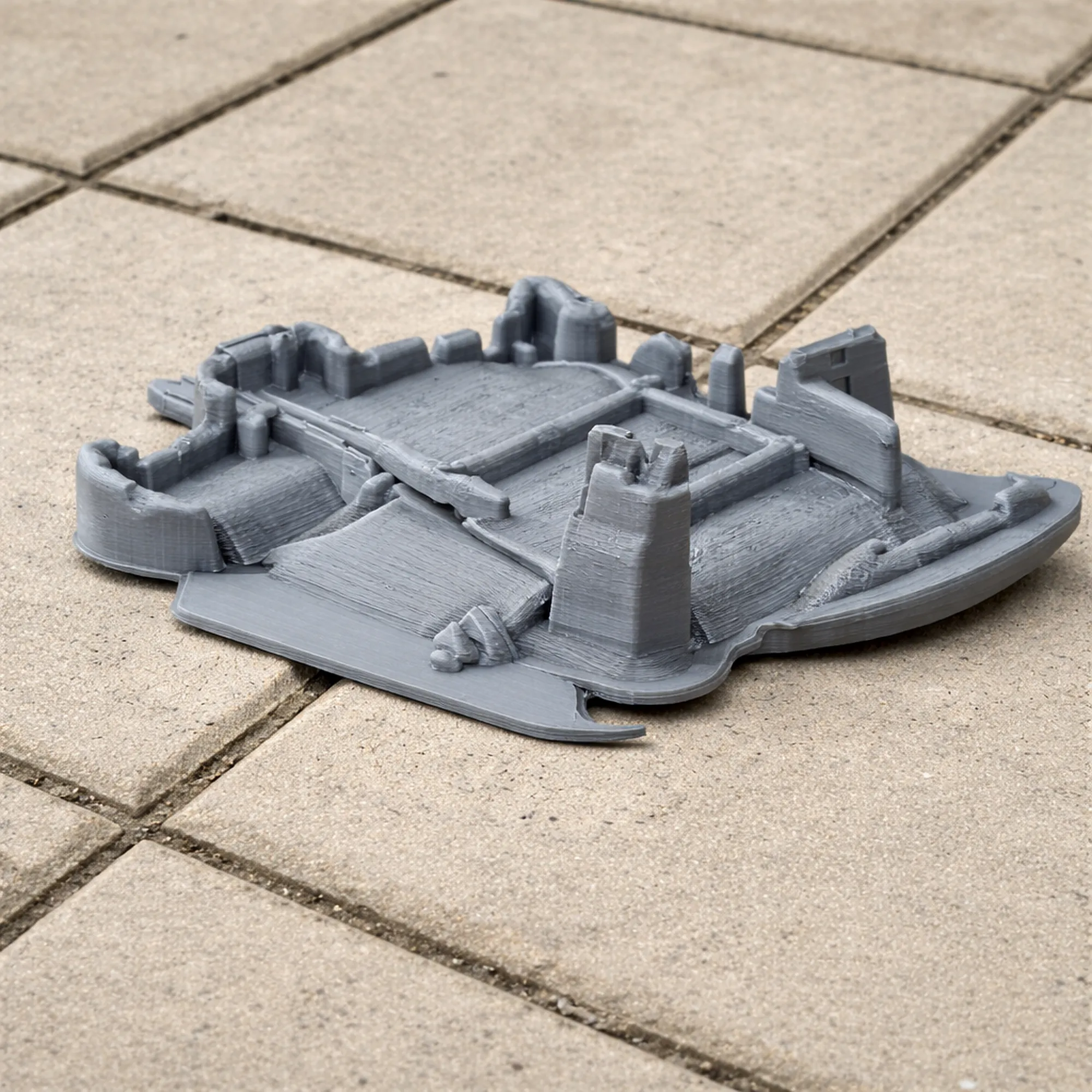 Helmsley Castle 3D Model .c4d .max .obj .3ds .fbx .stl .blend 