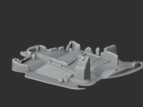 Helmsley Castle 3D Model