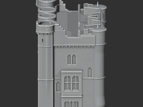 Helston Castle 3D Model