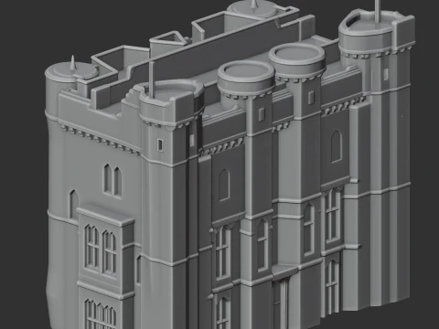 Helston Castle 3D Model