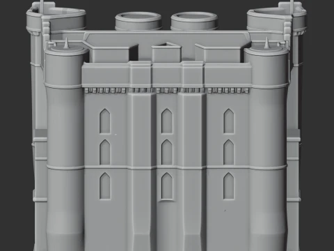 Helston Castle 3D Model
