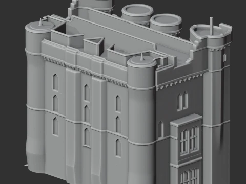 Helston Castle 3D Model