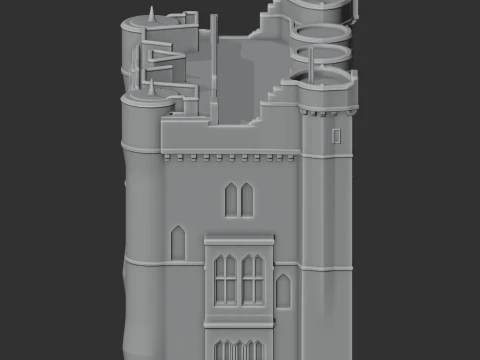 Helston Castle 3D Model