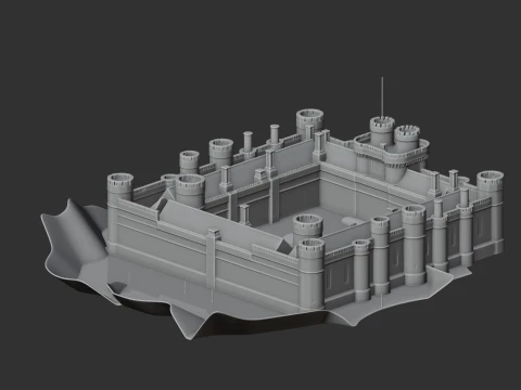 Herstmonceux Castle 3D Model