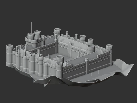 Herstmonceux Castle 3D Model