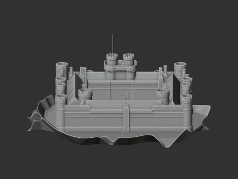 Herstmonceux Castle 3D Model