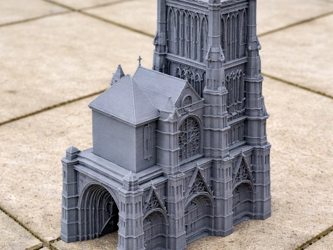 Meaux Cathedral 3D Model