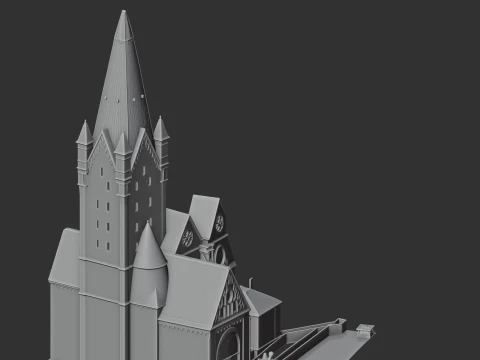 Paderborn Cathedral 3D Model