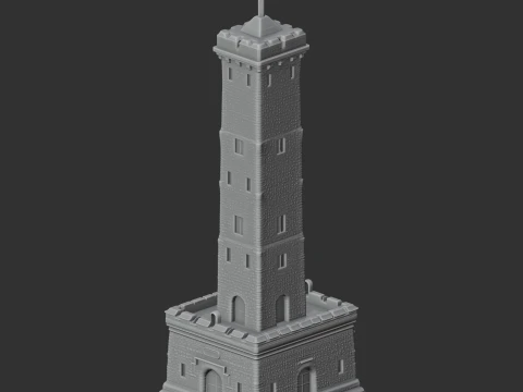 Peel tower 3D Model