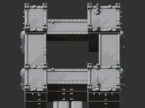 Langley Castle 3D Model