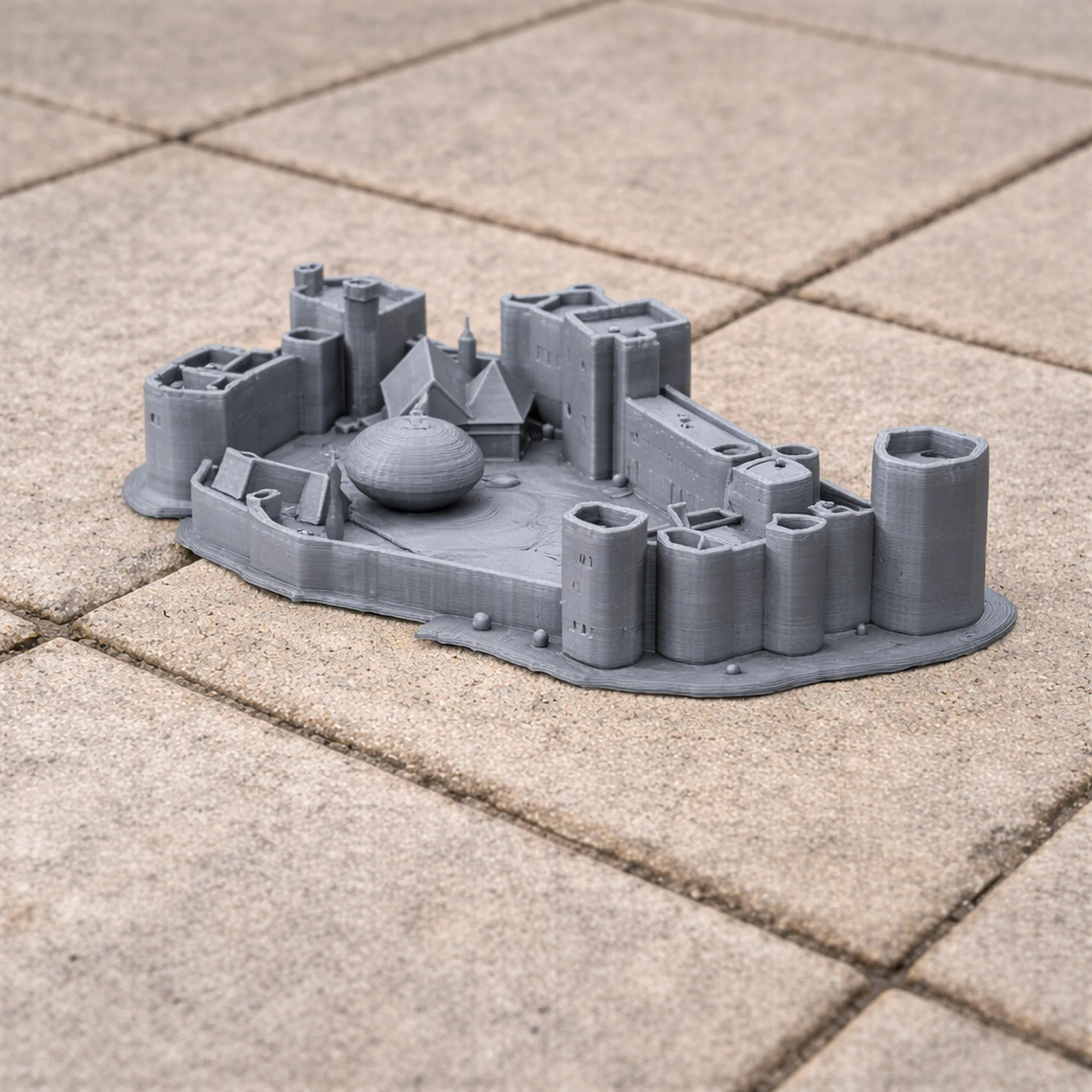 Pulford Castle 3D Model .c4d .max .obj .3ds .fbx .stl .blend 