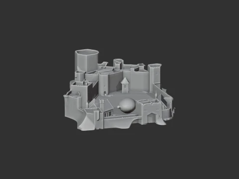 Pulford Castle 3D Model