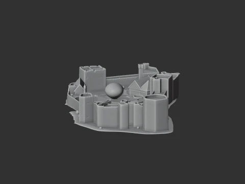 Pulford Castle 3D Model