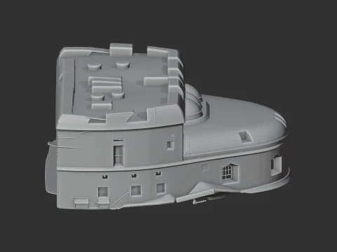 Portland Castle 3D Model