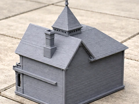 Queen Anne style architecture 3D Model