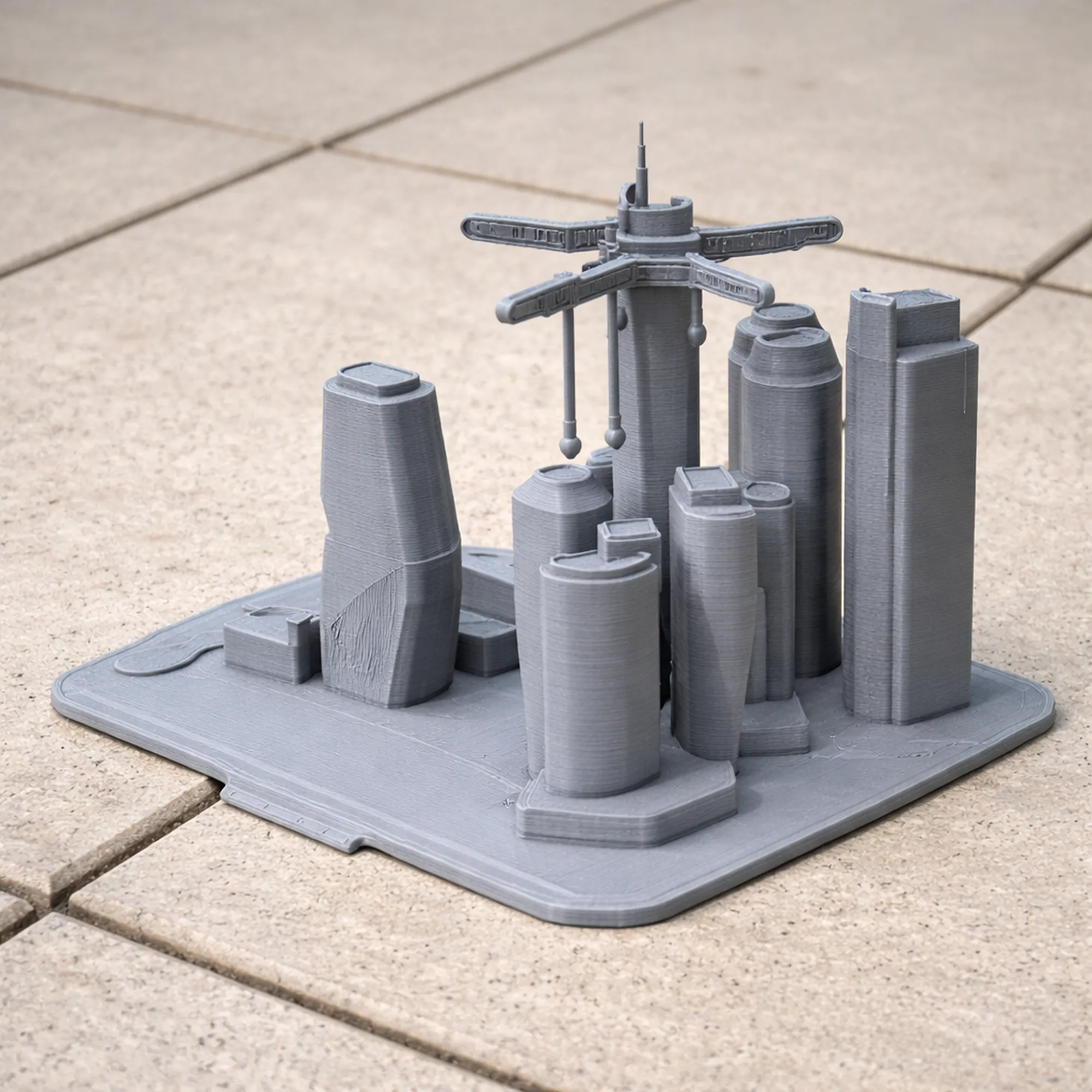 Signature Tower Bangkok 3D Model .c4d .max .obj .3ds .fbx .stl .blend 