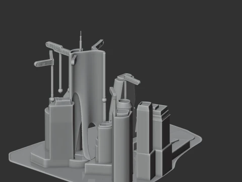 Signature Tower Bangkok 3D Model