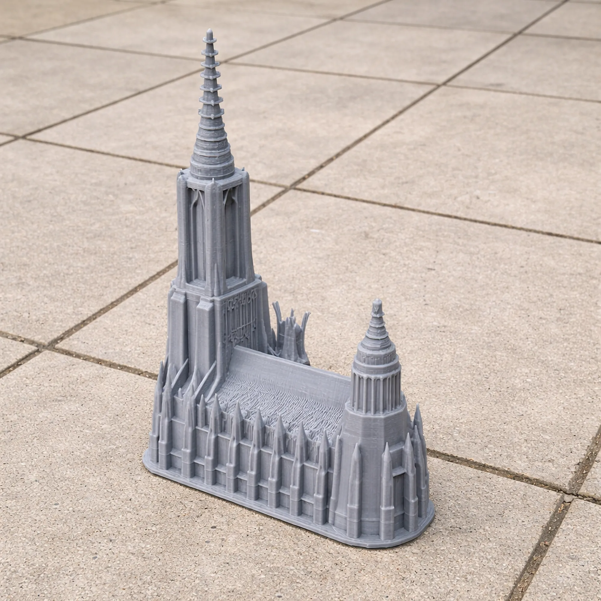 Ulm Minster 3D Model .c4d .max .obj .3ds .fbx .stl .blend 