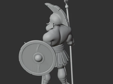 Achilles Ancient Warrior 3D Model