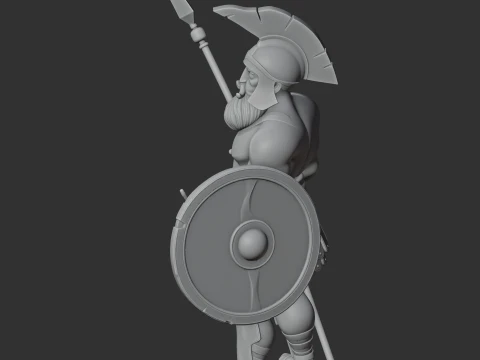 Achilles Ancient Warrior 3D Model