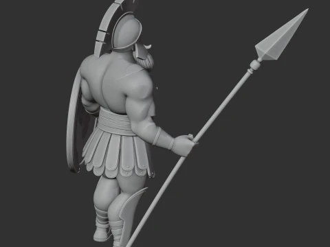 Achilles Ancient Warrior 3D Model
