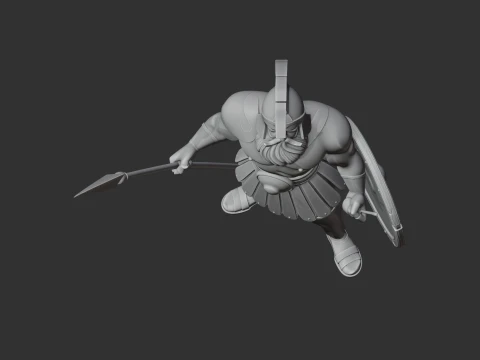 Achilles Ancient Warrior 3D Model