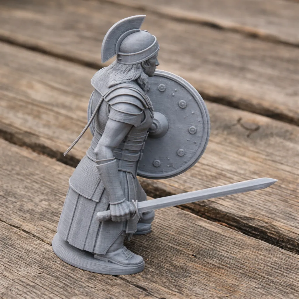 Achillia Gladiator 3D Model .c4d .max .obj .3ds .fbx .stl .blend 