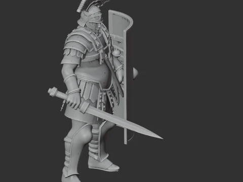 Agrippa Roman Legionary 3D Model