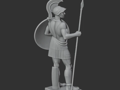 Ajax the Great Ancient Warrior 3D Model