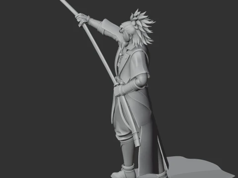 Akechi Mitsuhide Samurai 3D Model