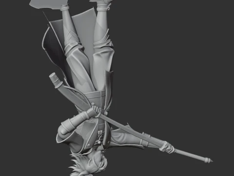 Akechi Mitsuhide Samurai 3D Model
