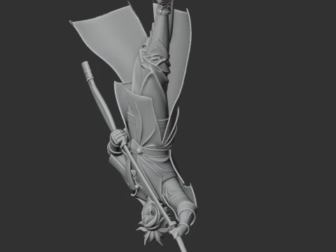 Akechi Mitsuhide Samurai 3D Model