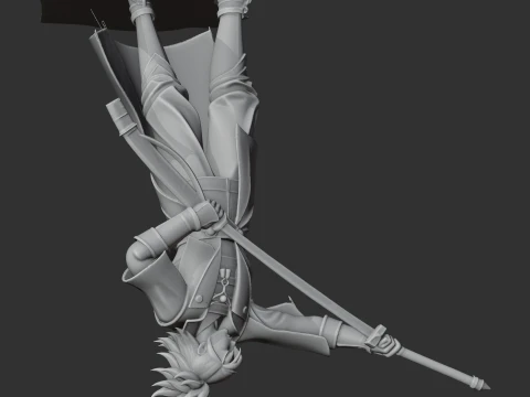Akechi Mitsuhide Samurai 3D Model