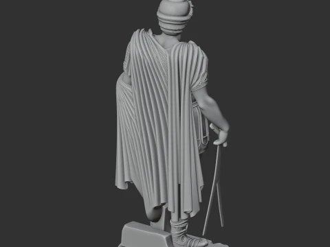 Alexander the Great Ancient Warrior 3D Model