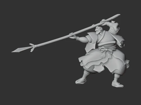 Araki Murashige Samurai Classic 3D Model