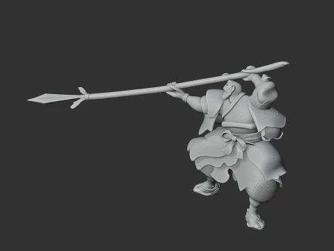 Araki Murashige Samurai Classic 3D Model