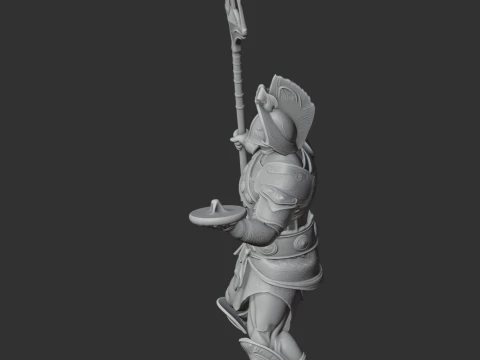 Gladiador de Asteropaios Modelo 3D