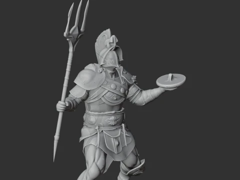Gladiador de Asteropaios Modelo 3D