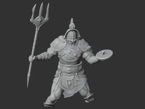Gladiador de Asteropaios Modelo 3D