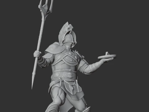 Gladiador de Asteropaios Modelo 3D