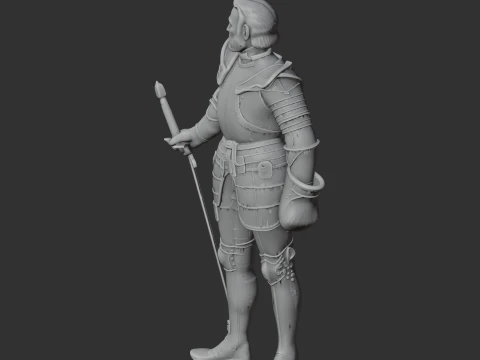 Bayard Knight 3D Model