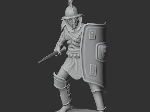 Bestiarius Nero Gladiator 3D Model