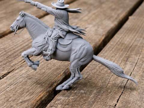 Bronco Sam Cowboy Revolverheld 3D Modell